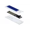 Puzdro na SSD DeLOCK 42620 externé puzdro pre M.2 NVMe PCIe SSD s USB Type-C konektorom samica, transparentné