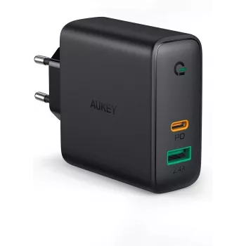 Nástenná nabíjačka PA-D3 2xUSB Power Delivery (1xUSB+1xUSB C) 5,4A 60W Dynamic Detect