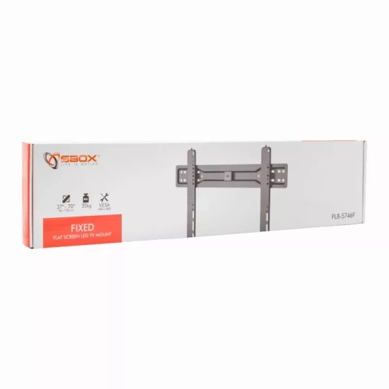 Sbox PLB-5746F pevný držiak na plochý monitor pre LED TV 37-70 35kg