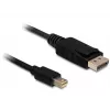 DeLOCK - DisplayPort kábel - Mini DisplayPort (M) - DisplayPort (M) - 5,0 m - čierny (83479)
