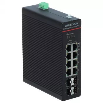 Managed sieťový switch Hikvision DS-3T1512HP-SI-8P4F Gigabit Ethernet 8 portov PoE