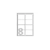 Avery - adresné etikety - biela - 99,1 x 67,7 mm - 800 etikiet (100 listov x 8) (L7165-100)