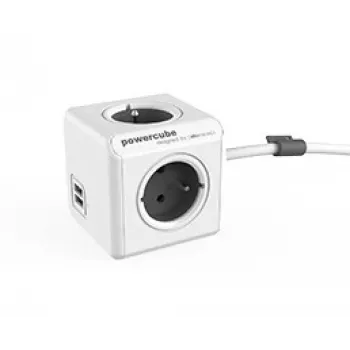 PowerCube USB Extended 3m 2404 sivá
