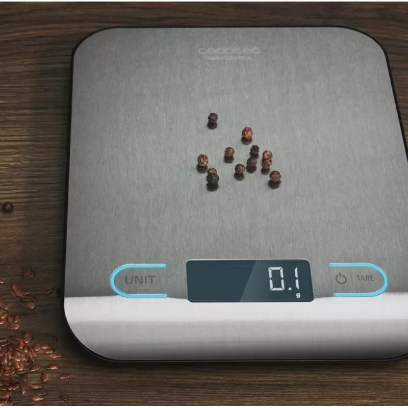Cecotec kuchynská váha | CookControl | maximálna nosnosť 5 kg | dielik 1 g | LCD displej