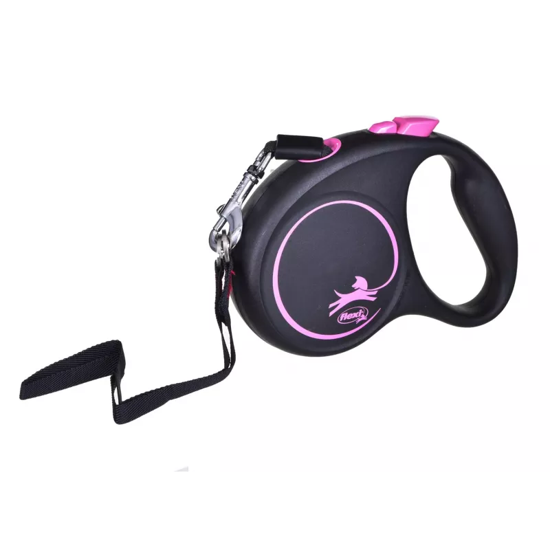 Flexi Black Design S 5 m automatická vôdzka pre psov