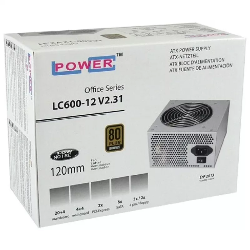 Napájací zdroj 450W LC600-12 V2.31 80+ Bronze