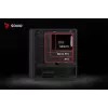 Savio Noctis Glass RGB Cube počítačová skriňa, ATX/Micro-ATX/Mini-ITX, predná strana z tvrdeného skla, RGB ventilátory, čierna