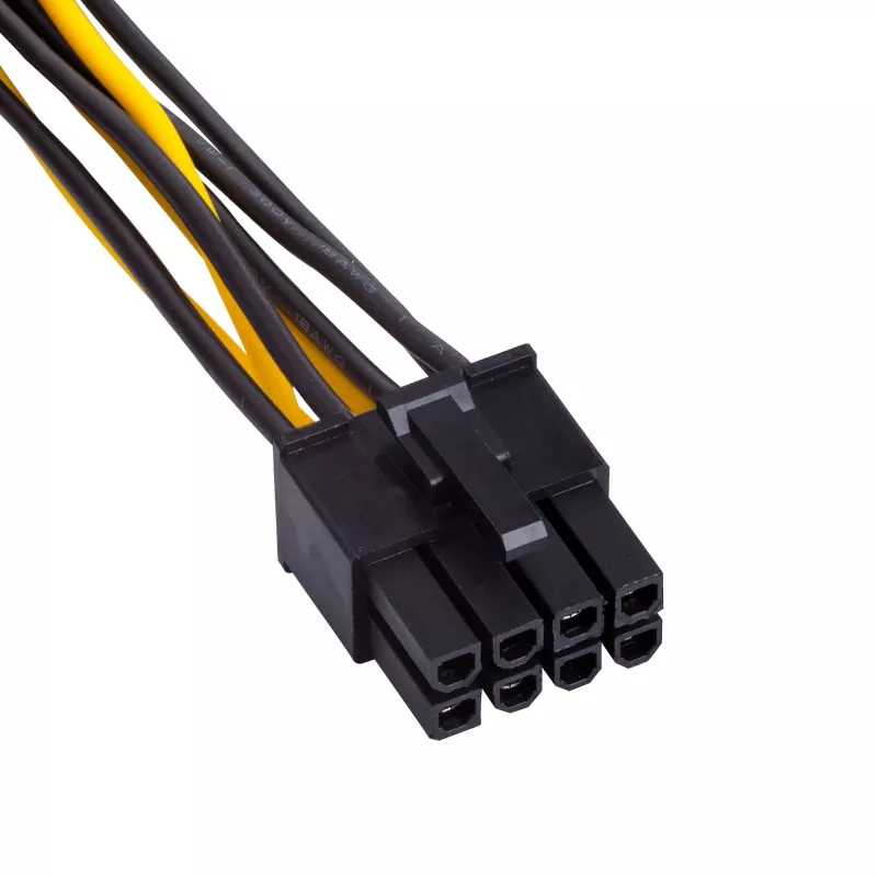 Akyga AK-CA-29 napájací adaptér: 2 Molex na PCIe 8-Pin, 15 cm