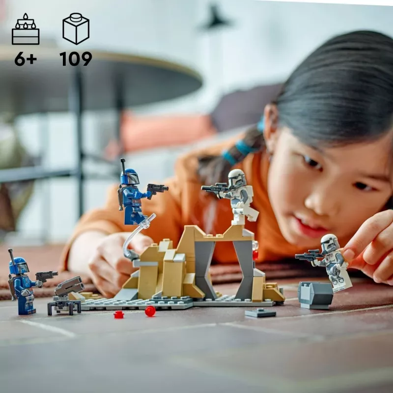 Stavebnica LEGO Star Wars Ambush on Mandalore Battle Pack 75373 — 4 minifigúrky, 109 dielov, vek 6+