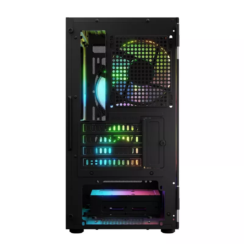 Počítačová skriňa Logic Concept Portos Mini ARGB Micro ATX čierna