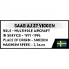 Cobi Blocks Saab AJ 37 Viggen 881-dielna stavebnica