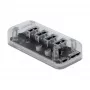 USB hub DeLOCK 64087 transparentný