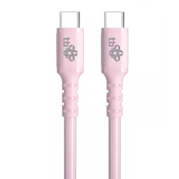 USB-C na USB-C 60W Gel kábel 1m ružový