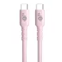 USB-C na USB-C 60W Gel kábel 1m ružový