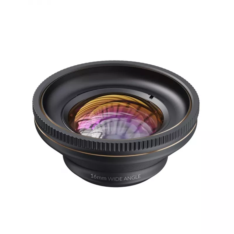 Fotoobjektív ShiftCam LU-WD-016-23-EF širokouhlý objektív 16 mm čierna zlatá