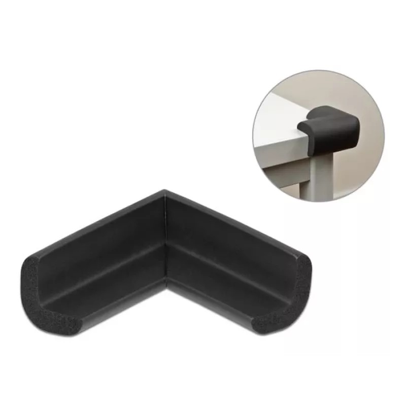 Penový chránič hrán DeLOCK 18397 56 x 56 x 22 mm čierny
