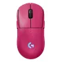 Logitech G PRO 2 - myš - herná - pre pravákov a ľavákov - optická - 8 tlačidiel - bezdrôtová, káblová - 2,4 GHz, USB - USB Logitech LIGHTSPEED prijímač - ružová (910-007310)