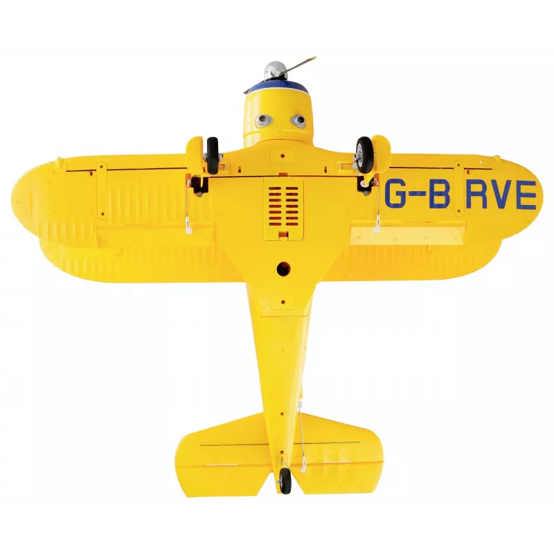RC lietadlo Amewi AMXFlight Beech D17s 3D/6G RTF — žlté, model pripravený na let