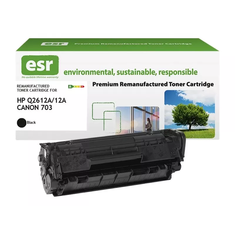 ESR toner kompatibilný s HP Q2612A čierny repasovaný 2 000 strán