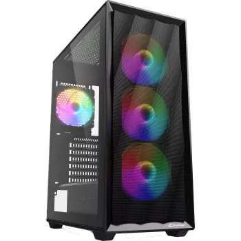 Počítačová skriňa Sharkoon VK4 Rainbow ATX čierna