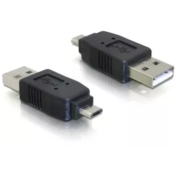 Adaptér USB Micro-B konektor samec na USB 2.0 A konektor samec DeLOCK 65036 čierny
