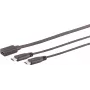 USB kábel S/CONN 13-20020 USB 2.0 0,3 m USB-C 2 x USB-C čierny