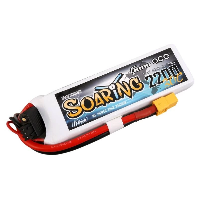 Gens Ace G-Tech Soaring 2200mAh 7.4V 30C 2S1P XT60 batéria
