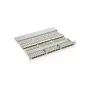 Equip 48-port Cat.6 tienený patch panel, čierny, RJ-45, zlatý, Cat6, rackmontáž, 1U, čierny