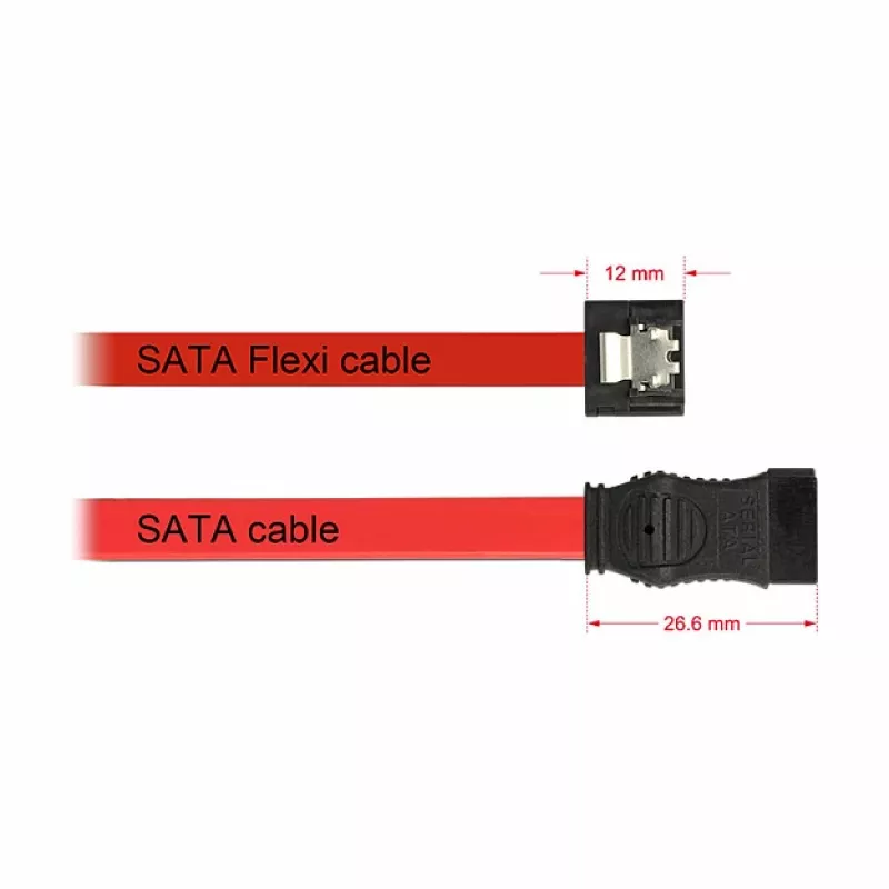 SATA kábel DeLOCK 0,1 m 2xSATAIII