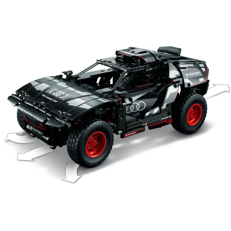 LEGO Technic stavebnica modelu terénneho vozidla Audi RS Q e‑tron 42160 — 914 dielov, odporúčaný vek 10+
