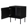 Nočný stolík Cama INSERTO, 2 ks, 50x40x61,5 cm, čierny + LED