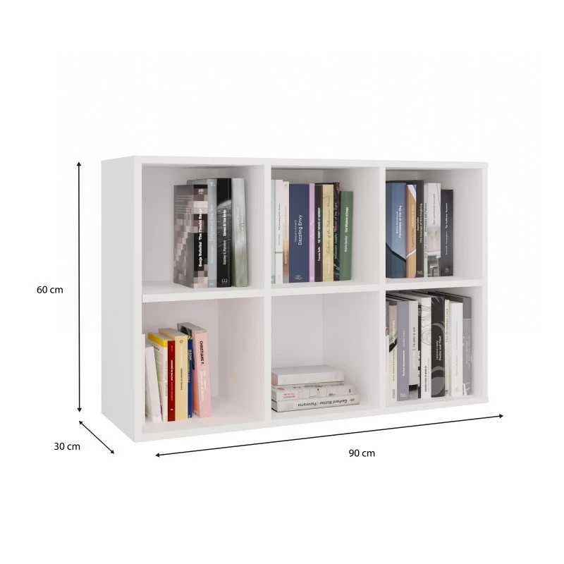 MALAX MINI 2X3 biela regál