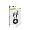 USB kábel Emtec T700C 1,2 m USB A na USB C čierny