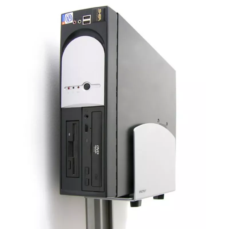 Ergotron vertikálny univerzálny držiak CPU - držiak pre systémovú jednotku - strieborný (97-468-202)