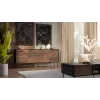 Cama 4D CORTINA komoda 200x40x81 čierna/orech
