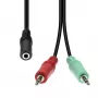 Audio kábel ProXtend 4-pin na 2×3-pin M4F2XM3-004, 0,5 m, 0,02 kg