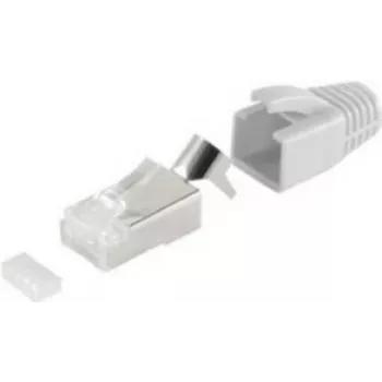 Konektor na drôt RJ-45 ShiverPeaks BS72067-10GR sivý metalický