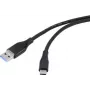 USB kábel USB 3.2 Gen1 3.0 3.1 USB-C konektor samec 2,00 m čierny (RF-4995176)