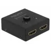 DeLock HDMI 2-1 obojsmerný 4K 60 Hz kompaktný - Retail Box - video/audio switch - 2 x HDMI - desktop (64072)