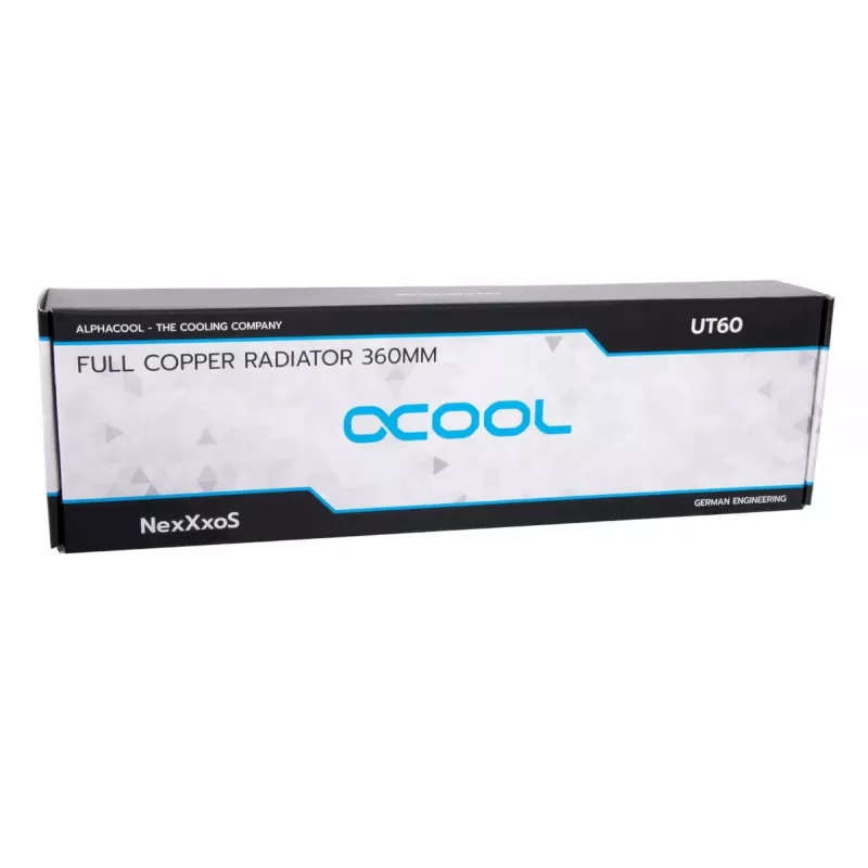 Alphacool NexXxoS UT60 14390 celomedený radiátor Dual-Flow, 360 mm, čierny