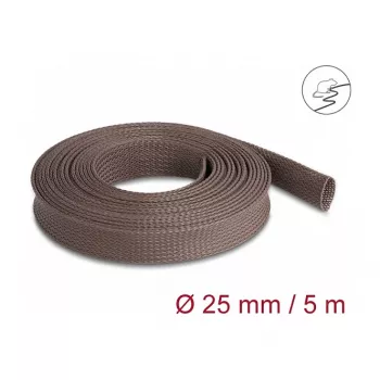 Oplet kábla DeLOCK 20906 hnedý polyester 2,5 cm