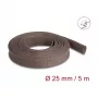 Oplet kábla DeLOCK 20906 hnedý polyester 2,5 cm