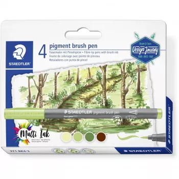Staedtler pigment brush pen 371 fixka žltá 1 kus