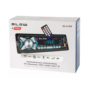 BLOW X-PRO MP3/USB/micro USB/BLUETOOTH autorádio čierna