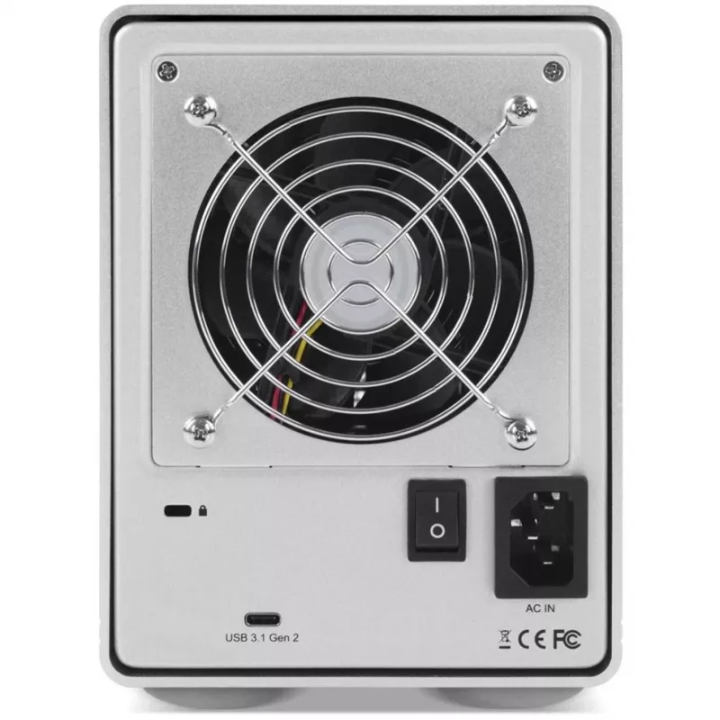Mercury Elite Pro Quad, skrinka na disky strieborná, USB 3.2 Gen 2, pripravená na RAID