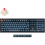 V6 Max, herná klávesnica čierna/modro-sivá, DE-layout, Gateron Jupiter Red, Hot-Swap, RGB