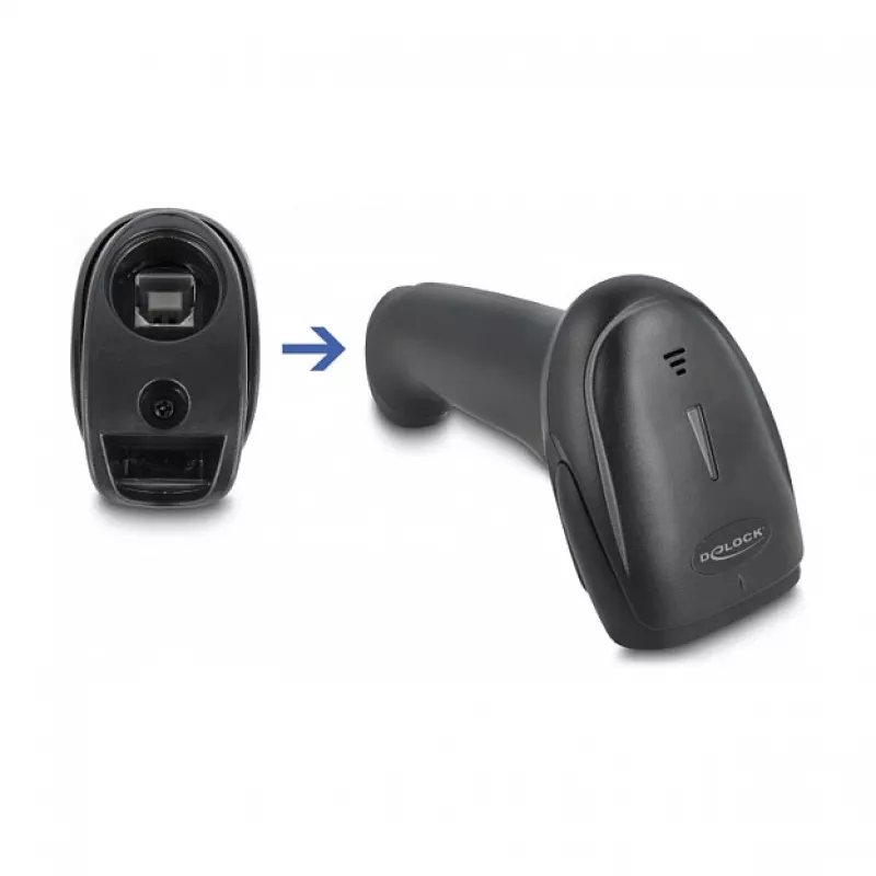 Ručný čítač čiarových kódov DeLOCK 90564 1D laser Bluetooth USB