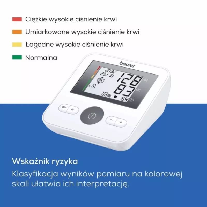 Beurer BM 27+ ramenný tlakomer, biely/čierny