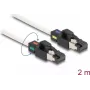 DeLOCK sieťový kábel RJ45 konektor samec na RJ45 konektor samec Cat.6A S/FTP 2 m biely