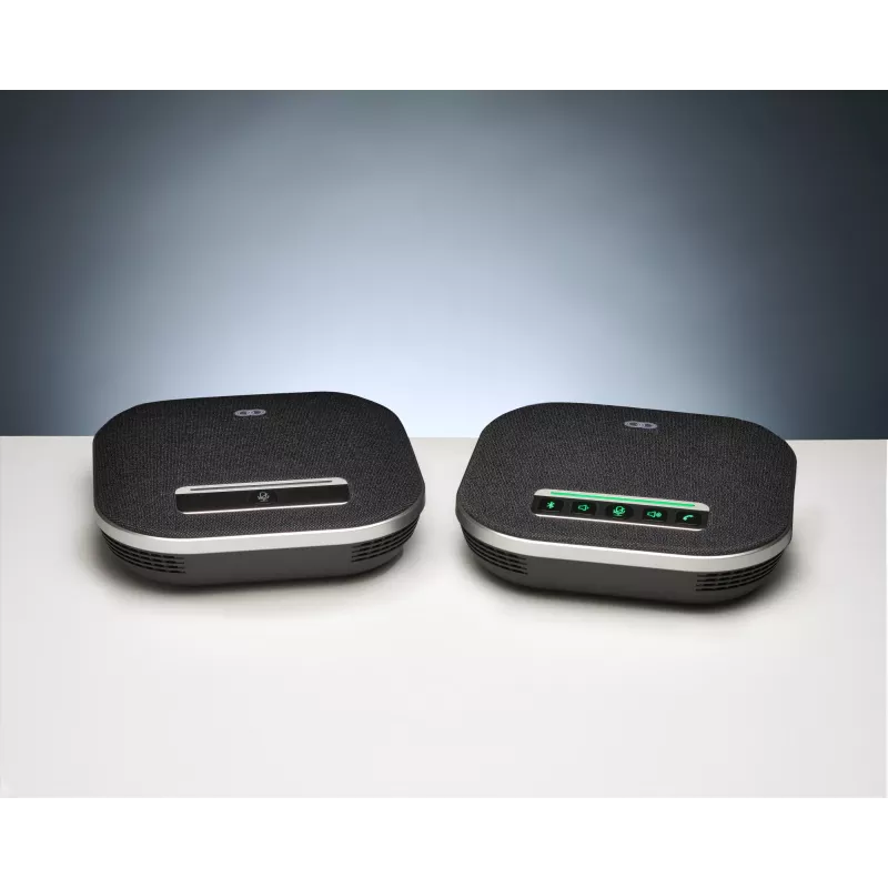 Konferenčný hlasitý telefón Boom Collaboration GEMINI s integrovaným mikrofónom, Bluetooth a USB, čierny